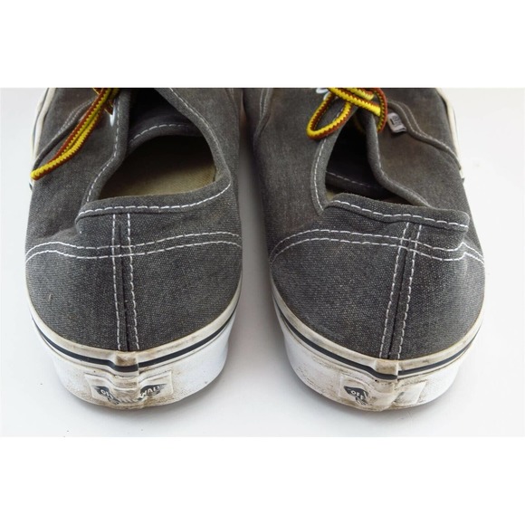 VANS Women Sz 8.5 M Gray Lace Up Skateboarding Fabric Shoe - Picture 5 of 9